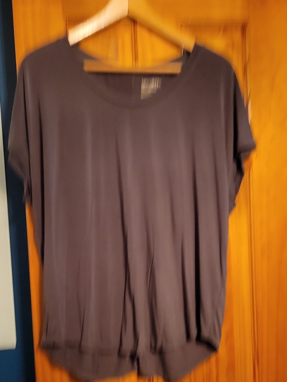 Mondetta Navy Short-Sleeve Scoop Neck Top